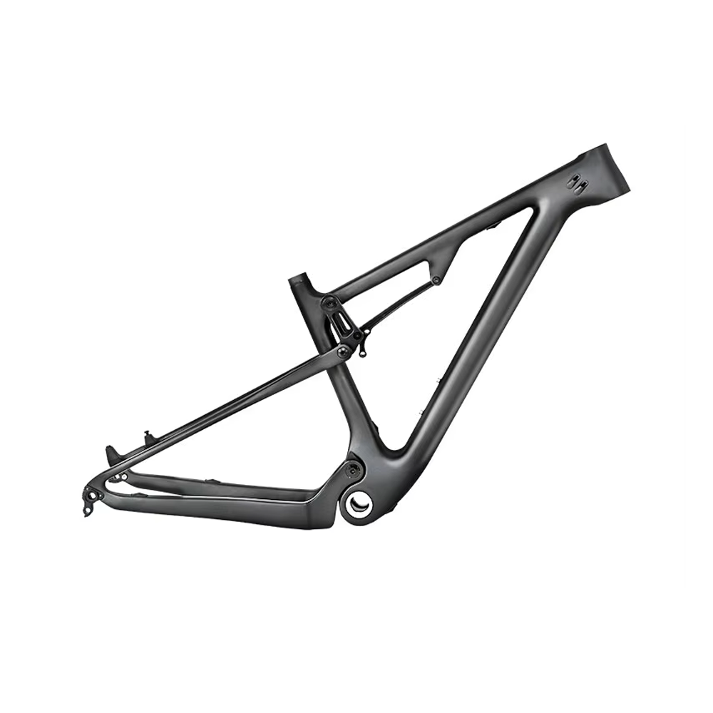 TWITTER OVERLORD Full Suspension Carbon MTB Frame – T800, 29"/27.5", AM, with  ROCKSHOX MNR Rear SHOX, No Decals